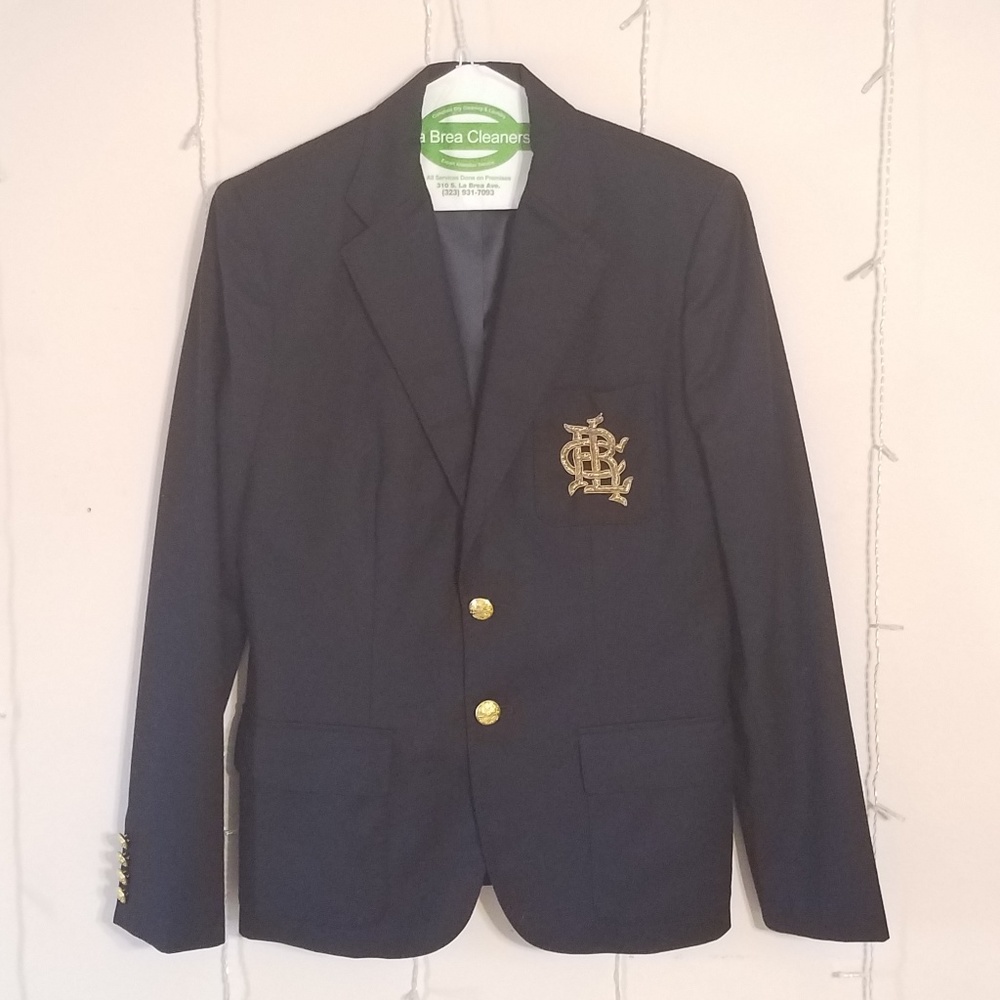 Ralph Lauren Blue Label Navy Wool Blazer
